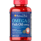 Fischöl OMEGA3 1200mg OMEGA3 Fischöl 100 Kapseln PURITAN'S PRIDE